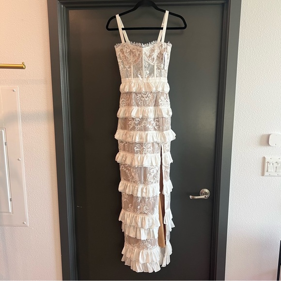 V. Chapman The Cassia Maxi Dress in White Size 0 NEW! New with tags! - Picture 4 of 13